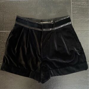 Alice and Olivia Velvet Shorts